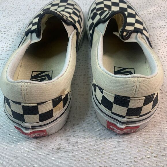 VANS Slip on Black and White Checkered Shoes - Picture 2 of 11